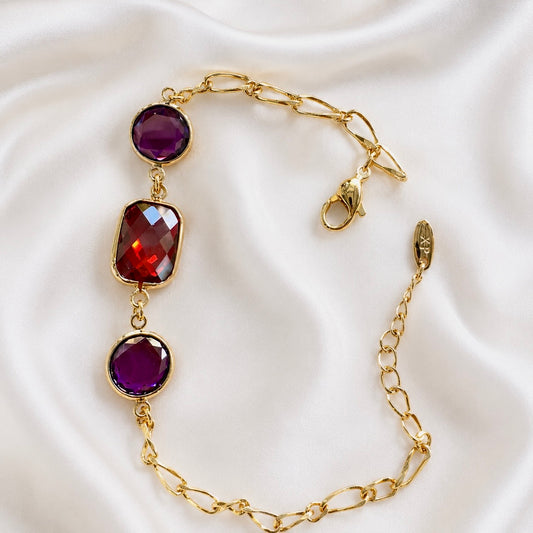 Hermoso Brazalete Enchape De Oro De 18K