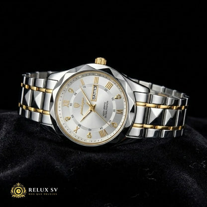 Reloj De Lujo Para Hombre Premium White Gold