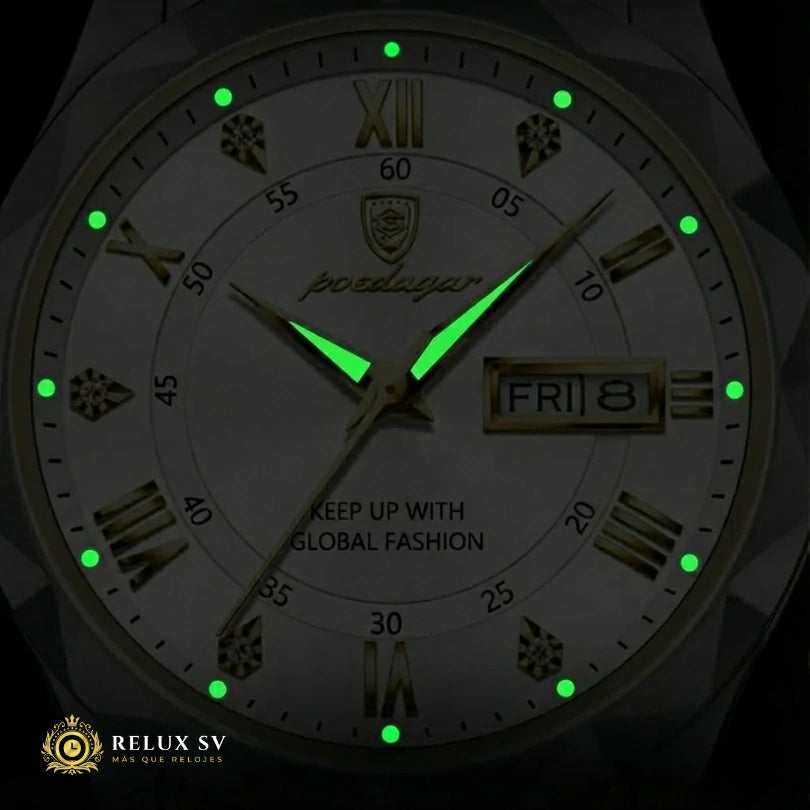 Reloj De Lujo Para Hombre Premium White Gold