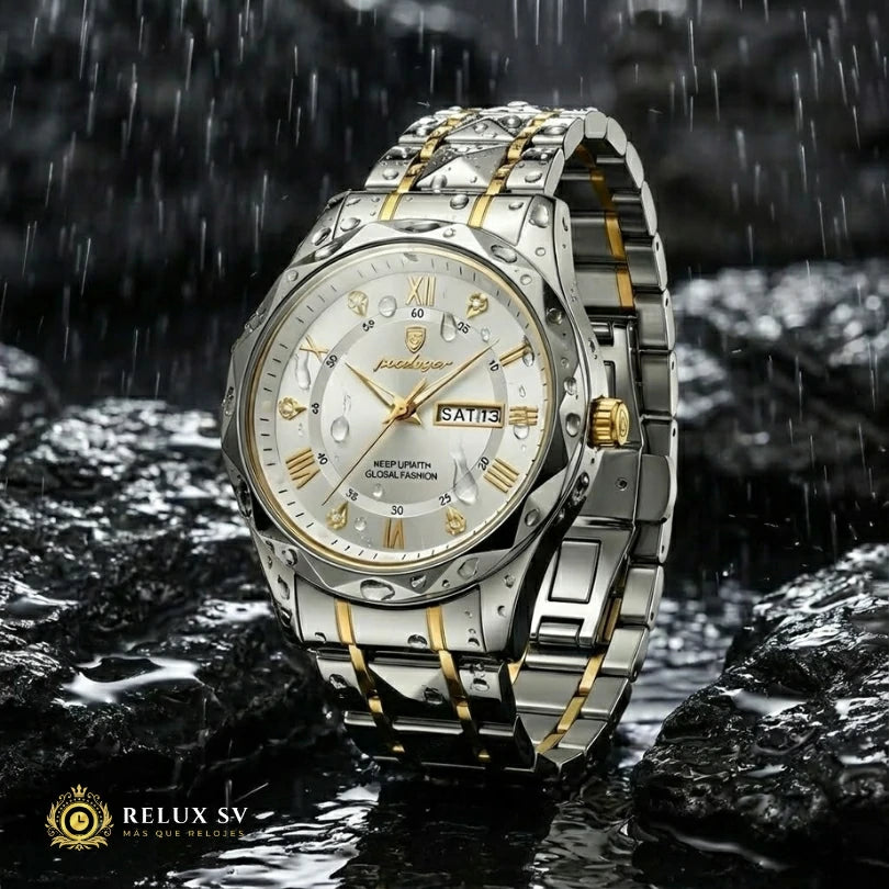 Reloj De Lujo Para Hombre Premium White Gold