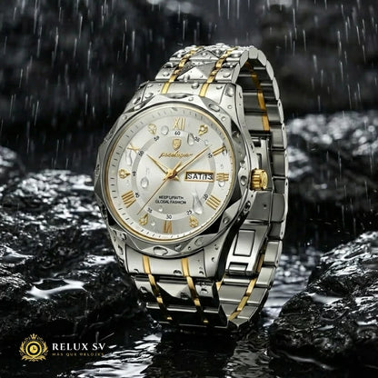 Reloj De Lujo Para Hombre Premium White Gold