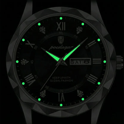 Reloj De Lujo Para Hombre Premium Silver Black