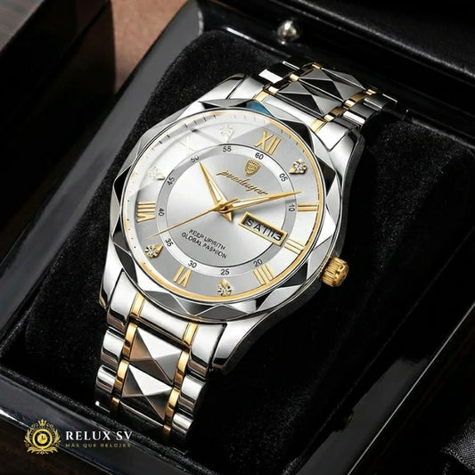 Reloj De Lujo Para Hombre Premium White Gold