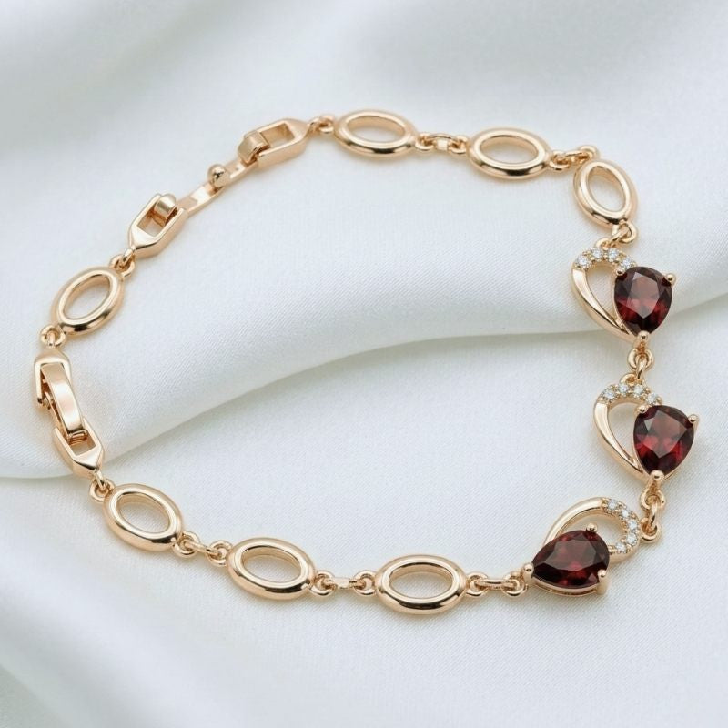 Hermoso Brazalete Enchape De Oro De 18K