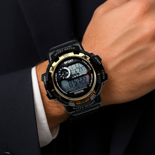 Reloj Deportivo Dorado