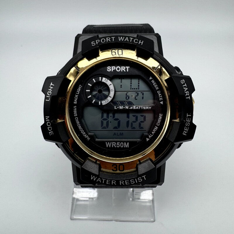Reloj Deportivo Dorado