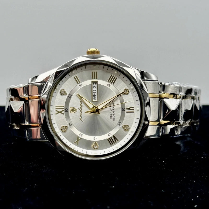 Reloj De Lujo Para Hombre Premium White Gold