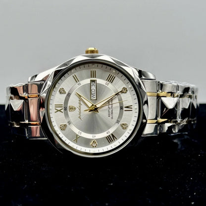 Reloj De Lujo Para Hombre Premium White Gold