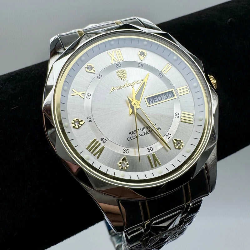 Reloj De Lujo Para Hombre Premium White Gold