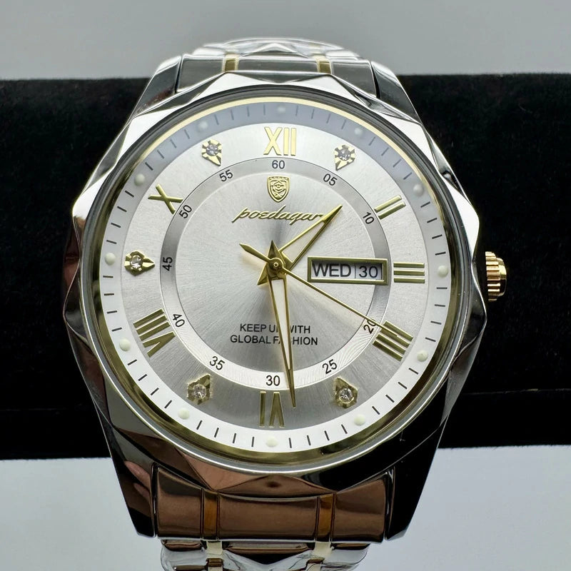 Reloj De Lujo Para Hombre Premium White Gold