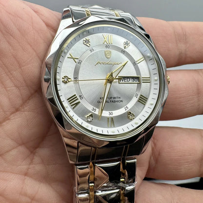 Reloj De Lujo Para Hombre Premium White Gold