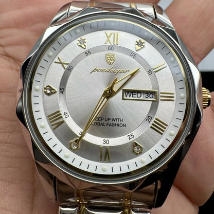 Reloj De Lujo Para Hombre Premium White Gold